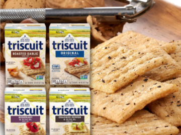 4 Boxes Triscuit Whole Grain Crackers Variety Pack as low as $11.01 After Coupon (Reg. $16.48) + Free Shipping! $2.75/Box! Original, Rosemary & Olive Oil, Roasted Garlic, Cracked Pepper & Olive Oil Flavors!
