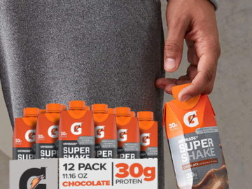 12-Pack Gatorade Chocolate Super Shake as low as $13.99 After Coupon (Reg. $24) + Free Shipping! $1.17 per 11.16 Fl Oz Carton! Protein Shake with Nutrients!