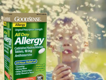 365-Count GoodSense All Day Allergy Tablets as low as $10.39 After Coupon (Reg. $20) + Free Shipping – 44K+ FAB Ratings! 3¢/Tablet! 1 Year Supply!