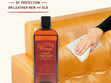 Leather Honey Conditioner, 8 Oz as low as $15.99 After Coupon (Reg. $28) + Free Shipping – 45K+ FAB Ratings! One Treatment Lasts Six Months!