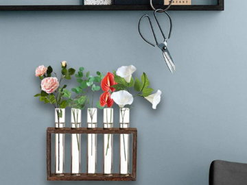 Wall Hanging Glass Planter with 5 Modern Test Tubes $10.99 After Coupon (Reg. $20.88) – FAB Ratings!