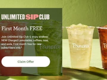 Panera Bread | Free Month of Endless Drinks