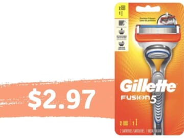 $2.97 Gillette Fusion5 Razors at CVS