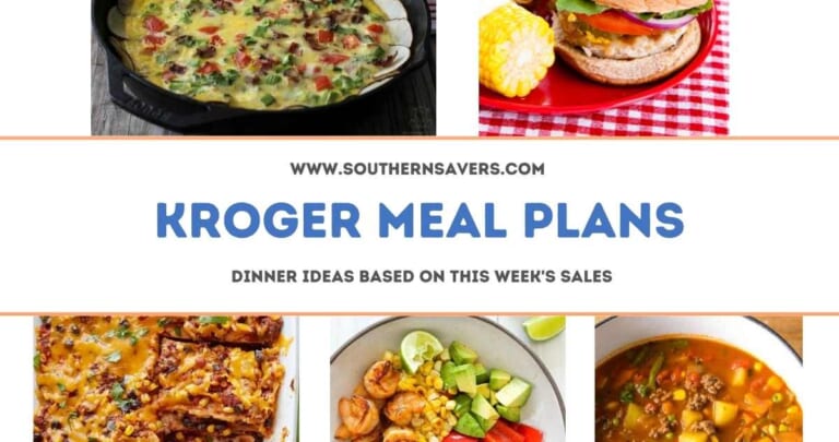 Kroger Meal Plans: Dinner Ideas Based on Sales Starting 9/7