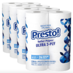 Presto! Ultra-Soft Toilet Paper, 24 Mega Rolls only $16.74 shipped!