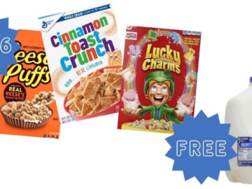 $2.16 General Mills Cereal & FREE Milk at Kroger!