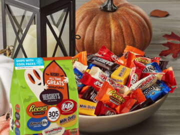 305-Count Hershey’s All Time Greats Miniatures Chocolate Assortment Candy, Halloween $23.98 (Reg. $32.06) – $0.08/piece, $27.48 Shipped After Coupon at Amazon (with cool packs)