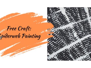 Free Craft | Spiderweb Chain Pull Painting