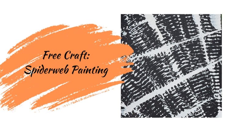 Free Craft | Spiderweb Chain Pull Painting
