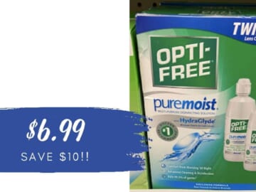 $6.99 Opti-Free Twin Packs | Save $10 on Contact Solution at Walgreens!