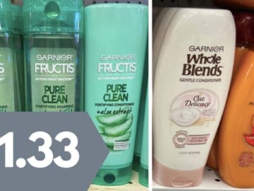 $1.33 Garnier Fructis & Whole Blends Haircare at Walgreens