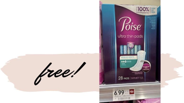 FREE Poise Ultra Thins with Stacking Deals