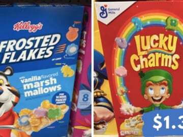 Get Kellogg’s & General Mills Cereal for $1.34 at Kroger This Week!