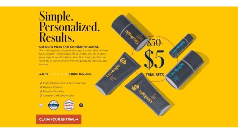 Geologie Men’s Skincare Trial Box $5 or Less