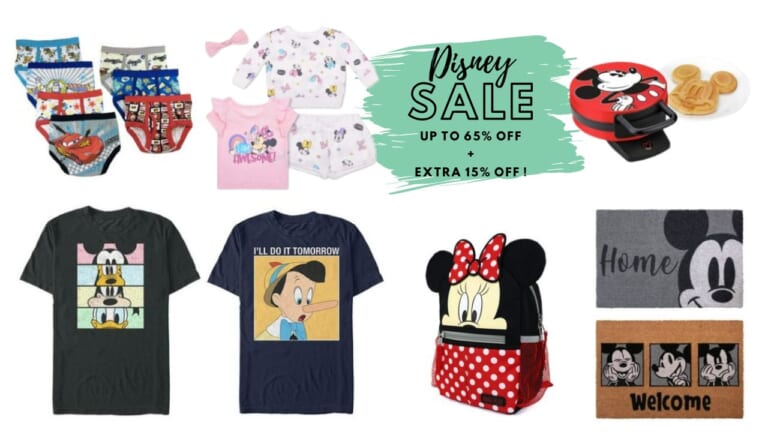 Up to 65% off + Extra 15% off Disney Gear