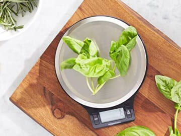Amazon Basics Stainless Steel Digital Kitchen Scale $7.35 (Reg. $8.99) – with LCD Display, Batteries Included