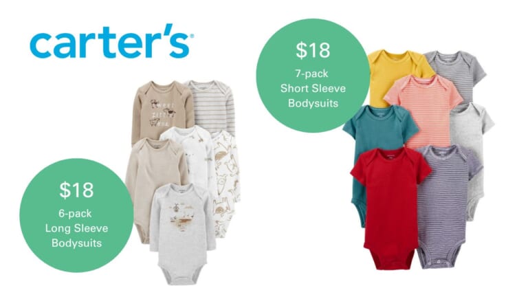 Carter’s | Doorbuster Bodysuits From $2.57!