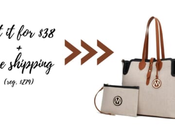 MKF Collection | Oversize Tote & Wristlet Combo $38 Shipped!