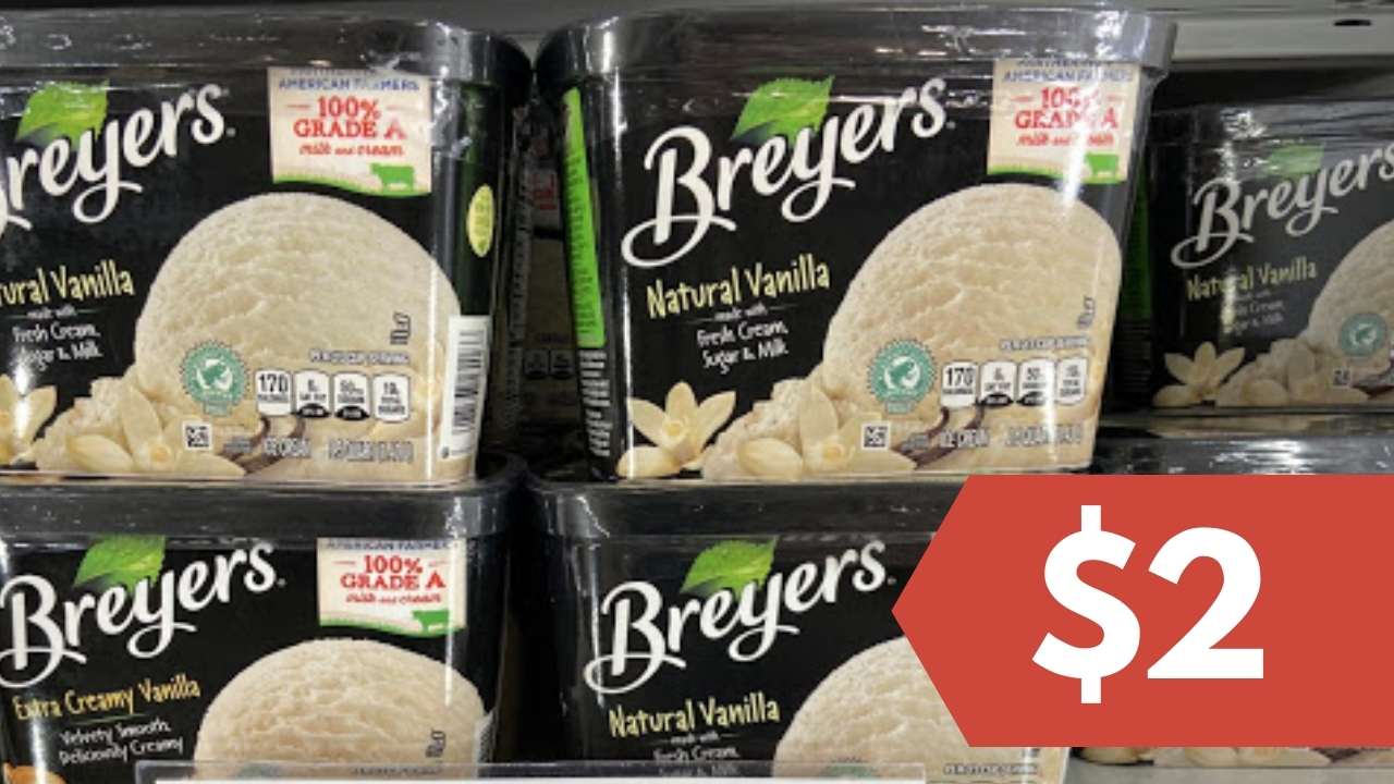 $2 Breyers Ice Cream at Lowes Foods