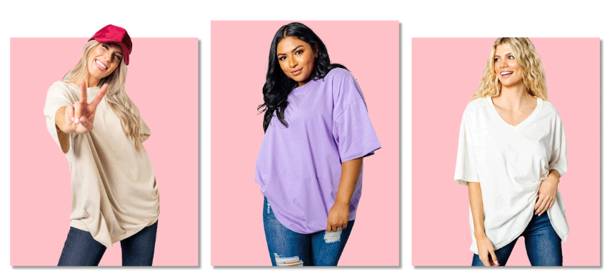 Cents of Style Oversized Tees only $9.99!