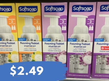 $2.49 Softsoap Foaming Tablet Starter Kits & Refill Packs