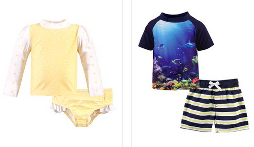 Splashy Rashguard Sets: Baby & Up only $9.99!