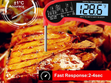 Save $5 on Instant Read Food Thermometers $11.95 After Coupon (Reg. $23.99) – FAB Ratings! 3 Colors Available!