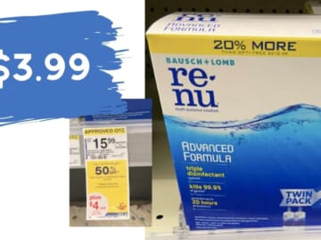 $3.99 Renu Contact Solution Twin Packs (reg. $15.99)