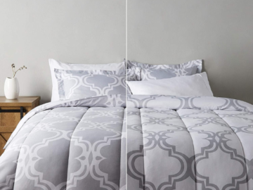 Amazon Basics Microfiber Reversible Comforter Bedding Set (King) $23.78 (Reg. $40.99)