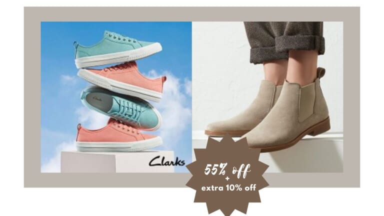 Clarks Shoes Up to 55% off + Extra 10% off