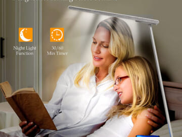 Today Only! Desk Lamp With Wireless Charger $15.59 After Code (Reg. $25.99) – USB Charging Port, 5 Color Modes with 5 Brightness Levels