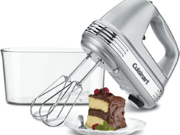 Cuisinart Power Advantage Plus 9-Speed Handheld Mixer $47.97 After Coupon (Reg. $79.95) + Free Shipping! – with Storage Case, Brushed Chrome