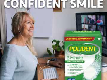 FOUR 120-Count Polident 3-Minute Antibacterial Denture Cleanser, Mint as low as $4.43 EACH Box (Reg. $10.29) + Free Shipping! 4¢/Tablet! + Buy 4, Save 5%