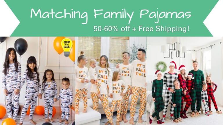 50-60% off Family Holiday Pajamas