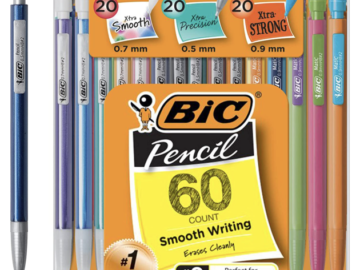 BIC Xtra-Strong Thick Lead Mechanical Pencils, 60-Pack for just $6.71 shipped!