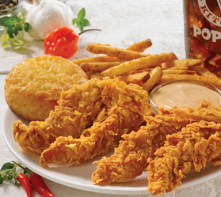 Popeyes: Free Sandwich or Chicken Tenders with $10 purchase!