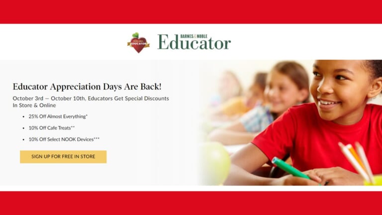 Barnes & Noble Educator Appreciation Days