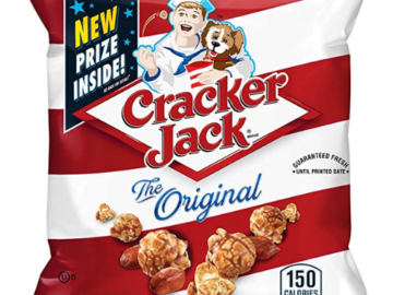 30 Count Cracker Jack Original Caramel Coated Popcorn & Peanuts, 1.25 Ounce Bags $8.99 (Reg. $17.15) – 30¢/Bag