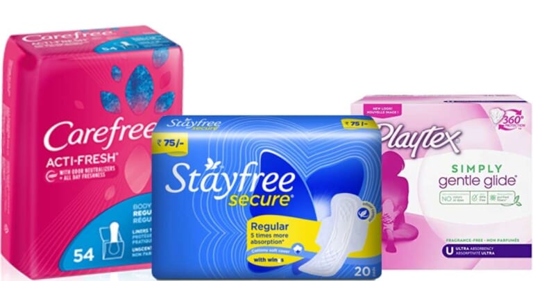 New Playtex, Carefree, Stayfree, and o.b. Deals