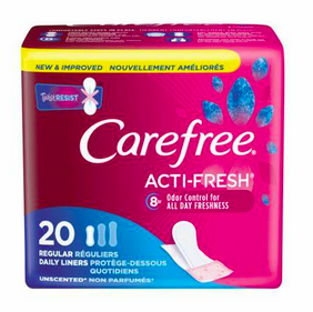 Free Carefree Pantiliners at CVS!