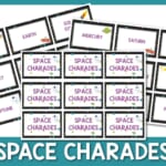 Free Printable Space-Themed Charades Cards
