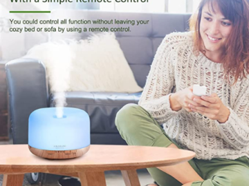 Creating a Pleasant and Healthy Atmosphere in Your Home with ASAKUKI 5-in-1 500ml Essential Oil Diffuser with Remote Control $18.19 After Coupon (Reg. $35.99) + Free Shipping – 35K+ FAB Ratings!