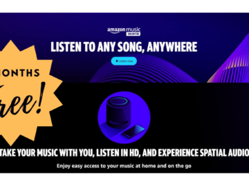 Free 4 Months of Amazon Music Unlimited