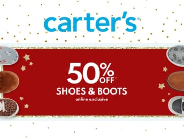 50% off Kids’ Shoes and Boots at Carter’s