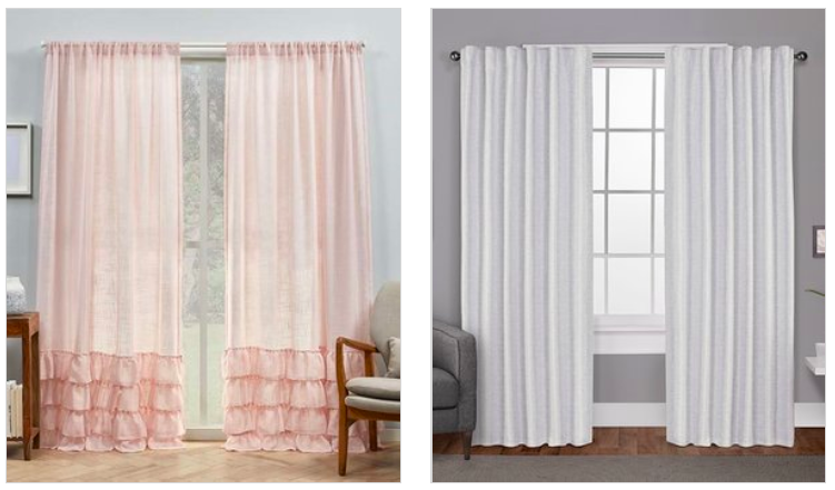 Set of 2 Curtain Panels only $13.29 and under!