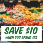 Sprouts Coupon: $10 off $75 Purchase