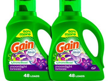 Gain + Aroma Boost 65-Oz Liquid Laundry Detergent (2 Pack) only $11.69 shipped!