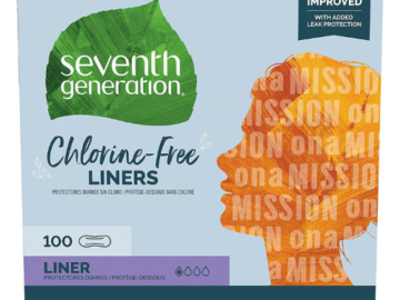 100-Count Seventh Generation Pantiliners Pads as low as $5.42 After Coupon (Reg. $15.99) + Free Shipping – 5¢/pad!