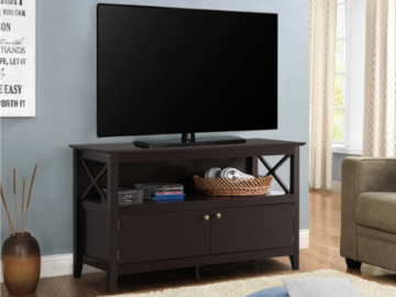 Add A Little Style To Your Room With This Easyfashion X Shape TV Stand with Storage for only $77.59 Shipped Free (Reg. $99.58) – for TVs Up to 50′!