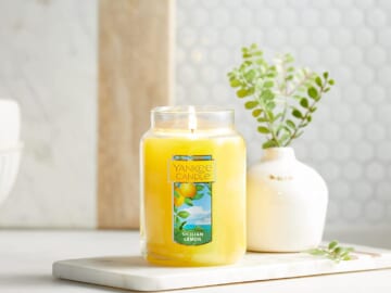 Yankee Candle Single-Wick Large Jar Candle, Sicilian Lemon as low as $12.95 Shipped Free (Reg. $18.88) – 16K+ FAB Ratings!